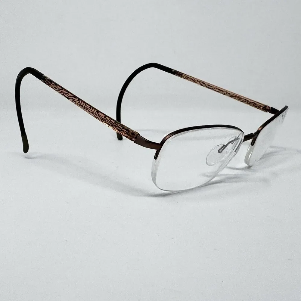 Silhouette 4453 40 6057 Brown Eyeglass Frames 52-18-140 Made in Austria